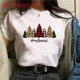 thumbnail image 4 of Camiseta de Feliz Navidad de Papá Noel para mujer, camiseta de reno navidad, camiseta de manga corta Harajuku para chica, ropa femenina de los años 90, 4 of 5