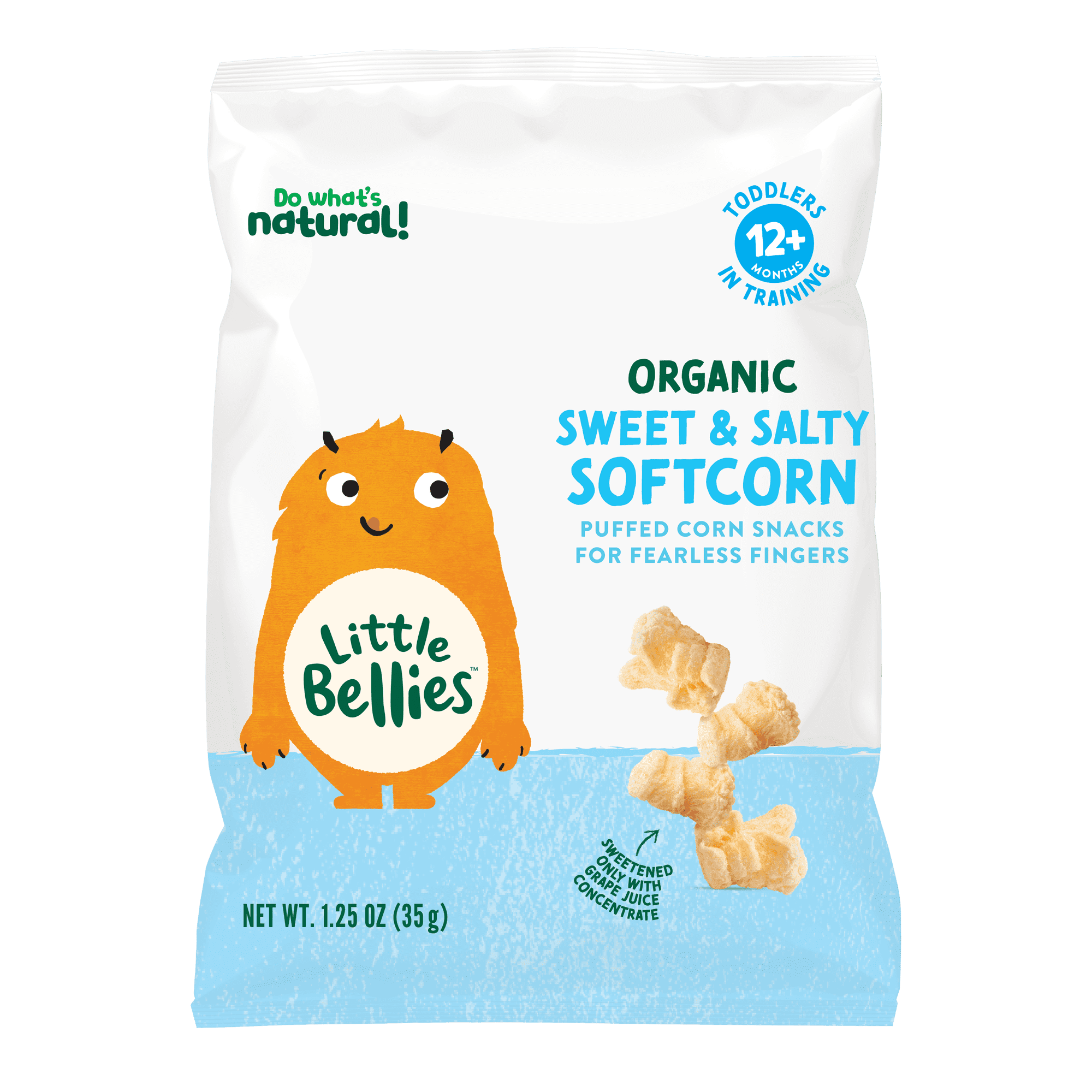 Little Bellies Organic Sweet & Salty Softcorn 1.25 oz
