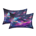 thumbnail image 2 of Space Cat Standard Size Satin Pillowcase 20''x26'' Double-Sided Print Soft Wrinkle Resistant, 2 of 9