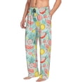 thumbnail image 5 of Cauagu Bright Peach Mens Pajama Pants Sleep & Lounge Pants,PJ Bottoms with Pockets-XX-Large, 5 of 7