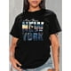 thumbnail image 1 of Camiseta deportiva de cuello redondo con estampado gráfico, tops casuales de manga corta para correr, ropa deportiva para mujer, camisetas de ocio, 1 of 7