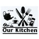 thumbnail image 1 of Calcomanía de pared, nuestras letras de cocina, calcomanía de pared para bricolaje, calcomanía de pared personalizada para la perfección, 1 of 12