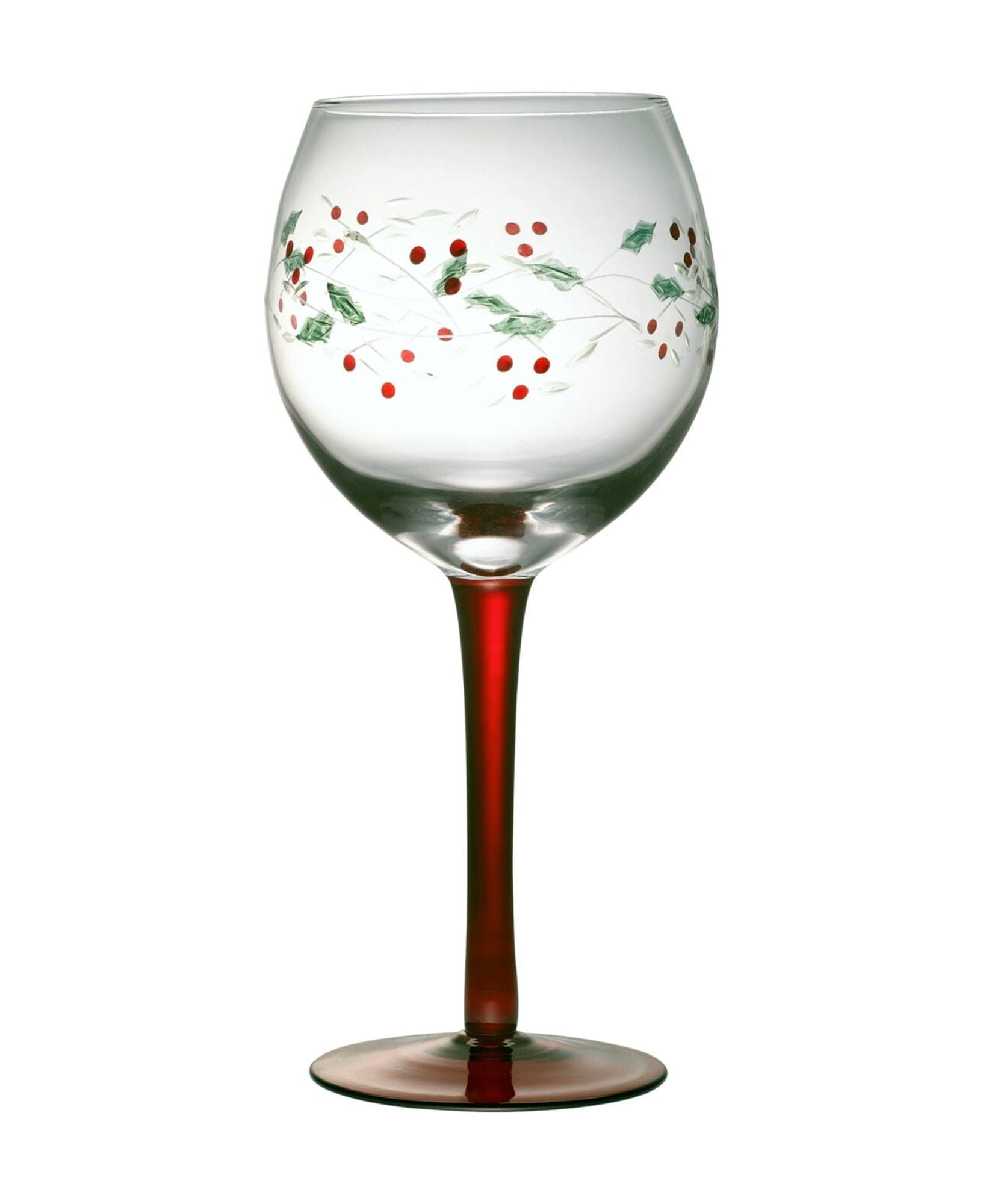 Pfaltzgraff Winterberry 13 oz Handpainted Wine Goblet, Set of 4