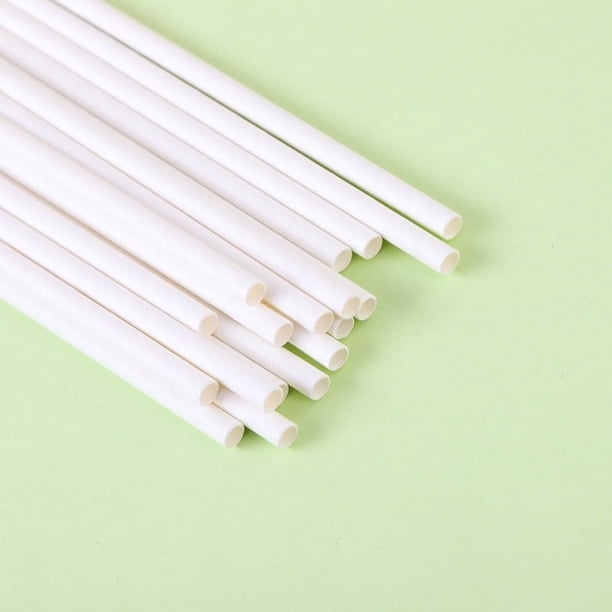 Pajita de papel desechable, biodegradable, original, apta para uso alimentario, para niños