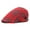 red, variant on Spring New Ladies Breda Hat British Style Retro Grid Cap Cute Casual Hat Cotton Peaked Hat