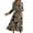 07-Khaki Floral, variant on AUSDIOCA Puff Long Sleeve Maxi Dress for Women Casual Square Neck Garden Party Floral Dresses for Summer or Spring