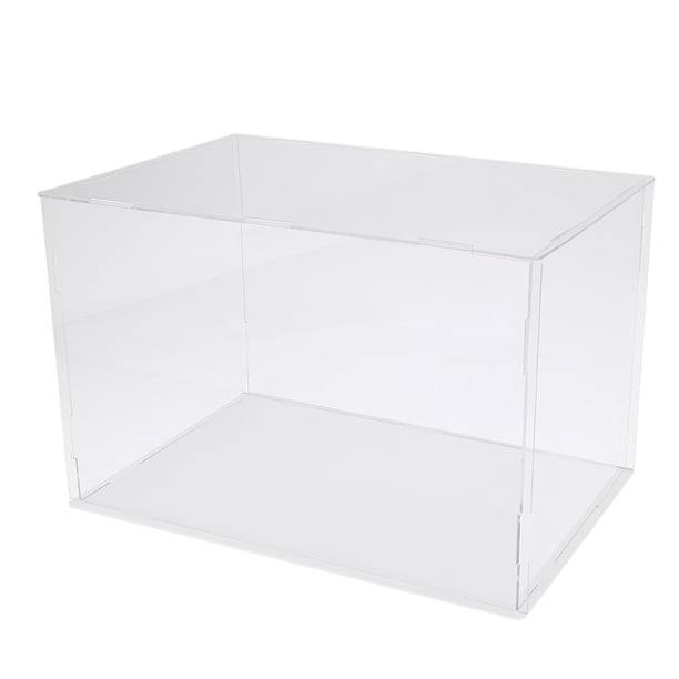 Vogacara Vitrina acrílica transparente Modelo a prueba de polvo Figuras Caja de presentación 40x30x30cm Juguetes