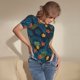 thumbnail image 3 of Fotbe Hawaiian Style Body de Mujer con Cuello Redondo y Mangas Cortas, Sin Mangas Ajustado, Suave, Cómodo y Básico-Small, 3 of 7