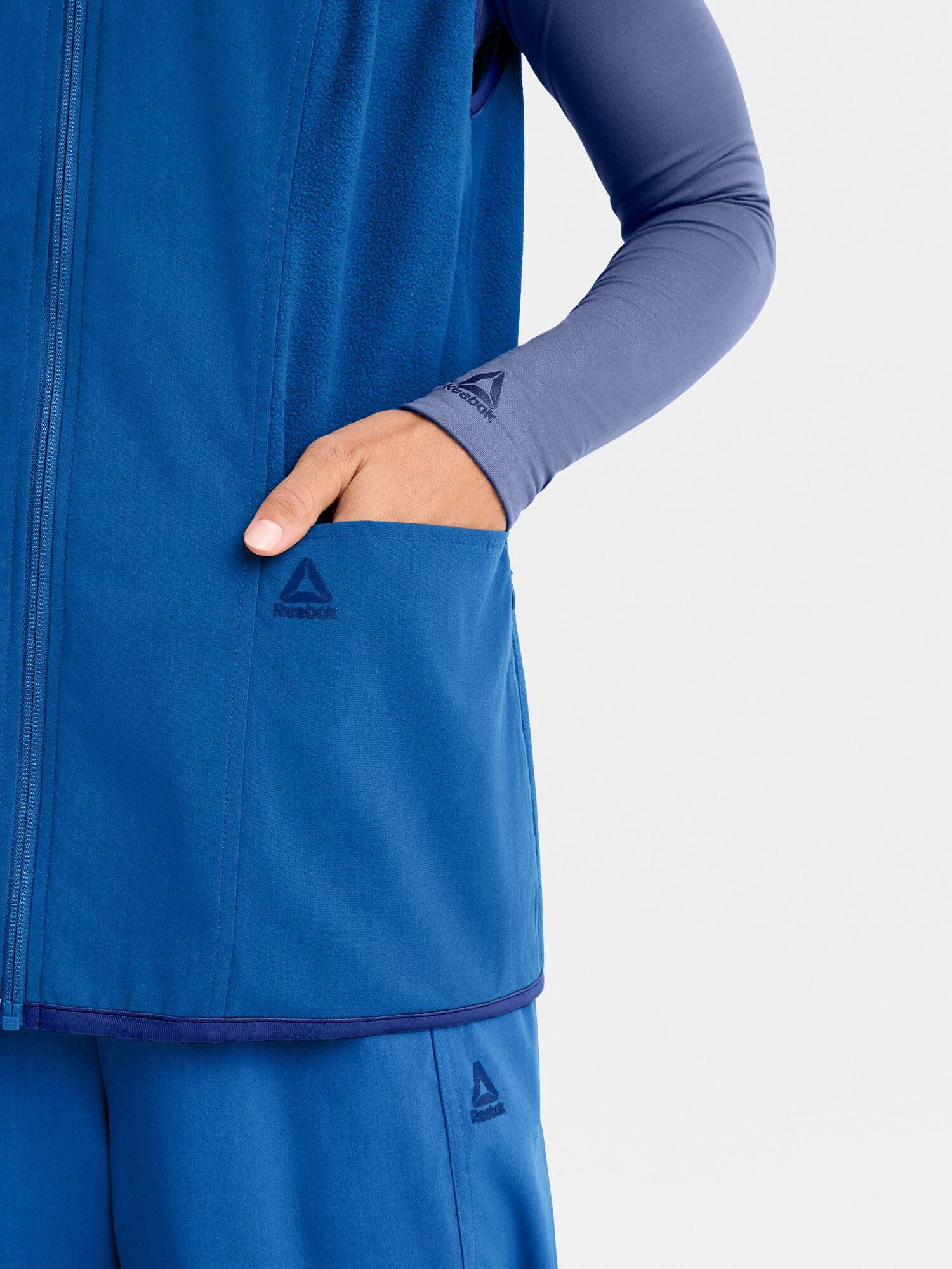 Reebok Women’s Tech Comfort Scrub Vest with 6 Pockets, Sizes S–3XL