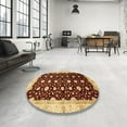 thumbnail image 3 of Ahgly Company Indoor Rectangle Abstract Orange Oriental Area Rugs, 2' x 4', 3 of 6