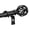 Black, variant on OLV 1" Adjustable Single Curtain Rod 36-120" with Twist Cage Finial Brown