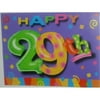 29th birthday invitations pack of 8 (Available in a pack of 24)