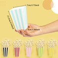 thumbnail image 2 of HAHDAXIA 24 Pack Mini Striped Popcorn Boxes Containers, Paper Popcorn Chicken Bags for Carnival,Party,Movie (Blue), 2 of 6