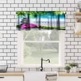 thumbnail image 2 of Bamboo Valance Curtain Forest Tree Nature Image Asian Themed Rod Pocket Valance Window Treatments 1 Panel Short Curtains for Kitchen Farmhouse Living Room Bathroom Decor 54 x 18 in, 2 of 6