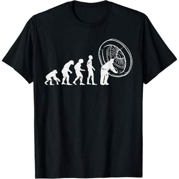 Airplane Maintenance Evolution Funny Aviation Mechanic Gift T-Shirt men and women can wear, black, white, gifts