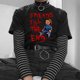 thumbnail image 2 of Women t-shirts gothic vintage Hip hop short sleeve aesthetic Oversize graphic tees tops Hip hop punk harajuku kawaii clothespangjing, 2 of 4