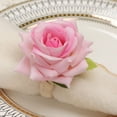 thumbnail image 4 of Silk Peonies Napkin Rings Pack of 6 Perfect for Elegant Table Settings, 4 of 11