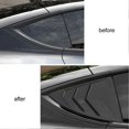 thumbnail image 4 of 2PCS Side Window Spoiler Smooth Surface Triangle Splitter Shade Cover Replacement For Tesla Model Y 2021 to 2023 Carbon Fiber, 4 of 5