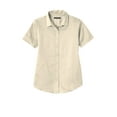 thumbnail image 3 of Port Authority LW809 Ladies Short Sleeve SuperPro React Twill Shirt, Marine Green, 4XL, 3 of 4