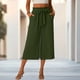 thumbnail image 2 of Pantalones Sueltos para Mujeres de Verano Pata Recta de Color Sólido con Bolsillos Y Cintura Elástica para Pantalones Casuales para Mujeres de Verano, 2 of 6