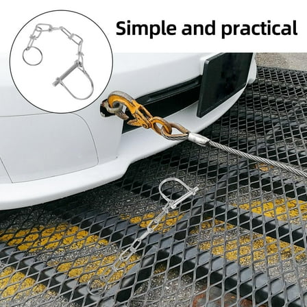 Heavy Duty Safety Coupler Pin for Trailers with Chain and Locking Clip