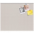 thumbnail image 2 of PinPix 18x15 Custom Cork Bulletin Board Light Brown Polka Dot Poster Board Has a Fabric Style Canvas Finish, Framed in Light Brown Polka Dot, by ArtToFrames (PinPix-502), 2 of 6