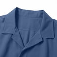 thumbnail image 5 of BSDJILFG Buttons Down Shirts for Men Casual Pajama Top Notched Lapel Collar Breathable Sleepwear T-Shirt, 5 of 7