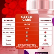 Glyco Care Advanced Formula Blood Support for Health and Wellness GlycoCare 60 Capsules