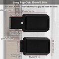 thumbnail image 3 of 2 Pack Heavy Duty Push Latch & Lock for Hidden Door Touch Latches and Catch Magnet Push Release Drawer Pull Tip, Black, 3 of 7