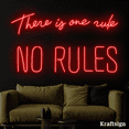 thumbnail image 4 of Craftnamesign There Is One Rule Neon Sign, Quote Wall Art, Bar Wall Decor, 4 of 4
