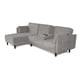 thumbnail image 5 of Sala Modular Sofá Cama Reversible De Velvet Gris Claro Beehive Memory Foam Modelo Annara, 5 of 9