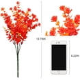 thumbnail image 5 of 4 Bundles Artifical Spring Flower Outdoor Fake Plant Decor UV Resistant Faux Plastic Plants Hanging Plante Halloween Flower for Home Garden Porch Thanksgiving Christmas Decorations, 5 of 5