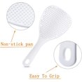 thumbnail image 3 of Txibikn 2 Pack Simple Home White Rice Cooker Rice Shovel Plastic Rice Spoon Non Stick Rice Paddle Spatula Tool for Kitchen Lunch Dining Women Men Adult Dinner Party, 3 of 6