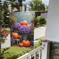 thumbnail image 4 of Autumn Pumpkin & Chrysanthemum Garden Flag Double Sided 12x18 Inch Fall Yard Decor Farmhouse Outdoor Patio Decoration Banner Thanksgiving Halloween Seasonal Welcome, 4 of 8