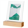 thumbnail image 1 of Arte de LáMpara de Noche en Movimiento Arenas Movedizas Paisaje 3D Que Fluye Imagen Reloj de Regalo Luz de Noche de Mesa LED,Verde, 1 of 6