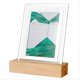 thumbnail image 1 of Arte de LáMpara de Noche en Movimiento Arenas Movedizas Paisaje 3D Que Fluye Imagen Reloj de Regalo Luz de Noche de Mesa LED,Verde, 1 of 6