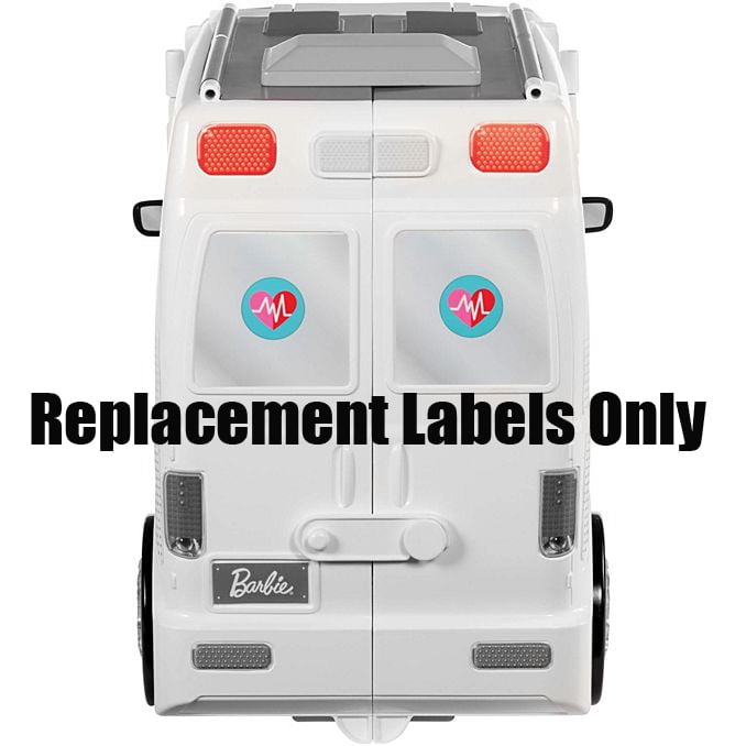Replacement Stickers for Barbie Care Clinic Barbie Doll Playset FRM19 Barbie Care Clinic Replacment Labels Sheet B Stickers 2 10