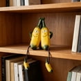 thumbnail image 5 of Cute Resin Fruit Figurines with Dangling Legs – Whimsical Apple, Banana & Strawberry Shelf Sitters for Home Office Desk Decor & Funny Gift, 5 of 7