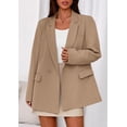 thumbnail image 2 of Blazer PRETTYGARDEN Caqui Cruzado con Bolsillos XL, 2 of 8