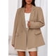thumbnail image 2 of Blazer PRETTYGARDEN Caqui Cruzado con Bolsillos XL, 2 of 8