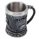 thumbnail image 5 of Taza con revestimiento de acero inoxidable, taza de cerveza vikinga antigua de resina tallada en 3D para el hogar, Bar, restaurante KTV tipo 2, 5 of 10
