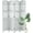 White, variant on Zzistar Room Divider with Shelves, 5.75ft Tall Folding Wood Carved Screen with Double Hinges for Home Office Bedroom Hotel Decoration