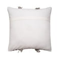 thumbnail image 4 of Harlow Gray Woven Square Accent Throw Pillow, 18" x 18", 4 of 6