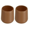 thumbnail image 1 of Unique Bargains 2 Pcs Silicone Fishing Rod Butt Cushion Protector Cap, Small, Brown, 1 of 7