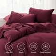 thumbnail image 3 of Queen Sheet Set - 4 Pieces Soft Queen Size Sheets - Breathable & Cooling - Hotel Luxury - Easy Care Polyester Microfiber Bedding for Women, Men, Dark Grey, 3 of 5