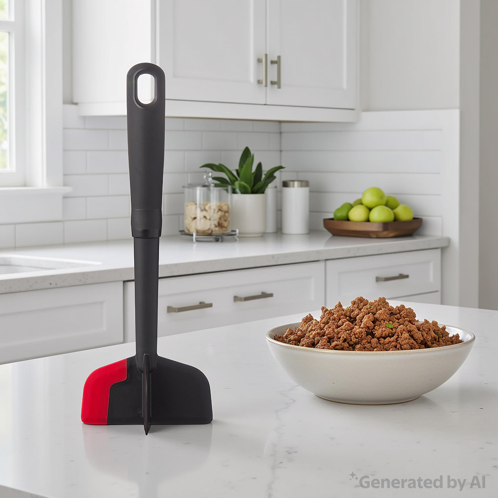 Mainstays Silicone Meat Masher and Chopper, Black
