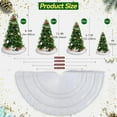 thumbnail image 7 of 48/78/90/122cm Christmas Tree Skirt Xmas Gift White Faux Fur Tree Skirt for Holiday Party Ceremony Christmas Tree Decorations (White,90cm), 7 of 7