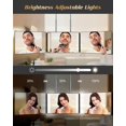 thumbnail image 4 of Espejo autocortador de pelo JUSRON con ángulo de visión de 360° con LED, 4 of 8