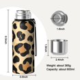 thumbnail image 7 of 20 Oz Leopard Print Pattern Coffee Tumbler Double Wall Insulated Stainless Steel Water Bottle | Metal Reusable Thermoses Flask with Cup Cap | Leak & Sweat Proof with Anti-Dust Lid, 7 of 7