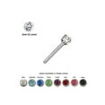 thumbnail image 1 of Bendable Nose Ring with Prong Set CZ Jewel, 1 of 1